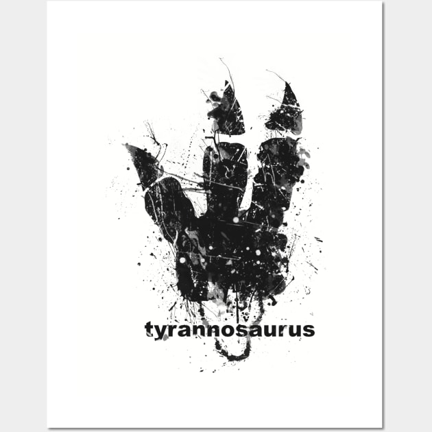 Tyrannosaurus track Wall Art by barmalisiRTB